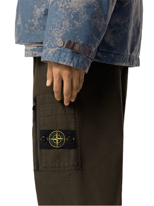 Pantaloni cargo dalla vestibilità ampia con tasche con zip e bottoni a pressione Stone Island | L2S15 3100015 S0211V0078 COAL GREY